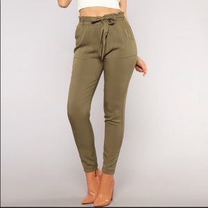 FASHION NOVA olive joggers